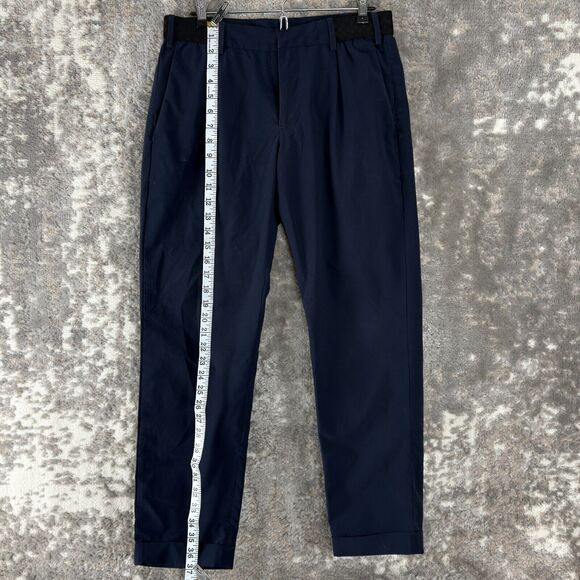 Mango MNG Mens Sz 30 Navy Performance Chino Pants Comfort Stretch Waist - Picture 3 of 13